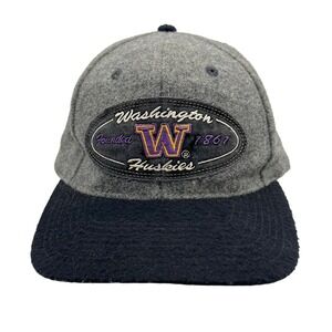 Vintage Sports Specialties Washington Huskies Hat Grey Wool Blend Strapback Cap